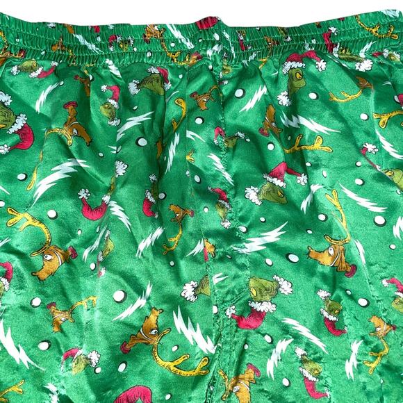 Vintage Dr Seuss Grinch Mens Medium Boxer Shorts 100% Silk Stole Christmas 1994 - Picture 4 of 10